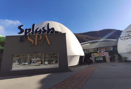 Bild des Eingangsbereichs des Splash & Spa in Tamaro (TI)